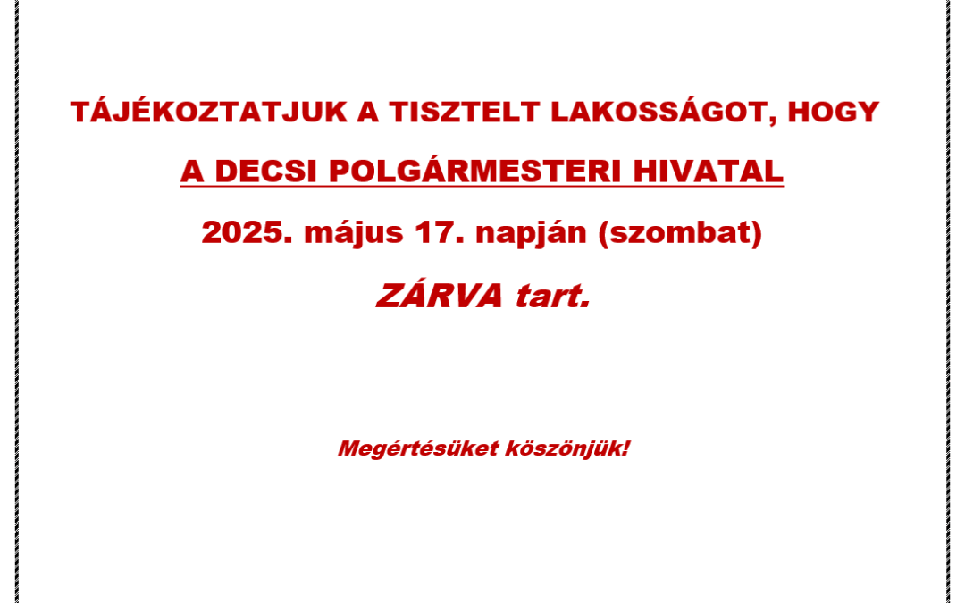 Tájékoztatás