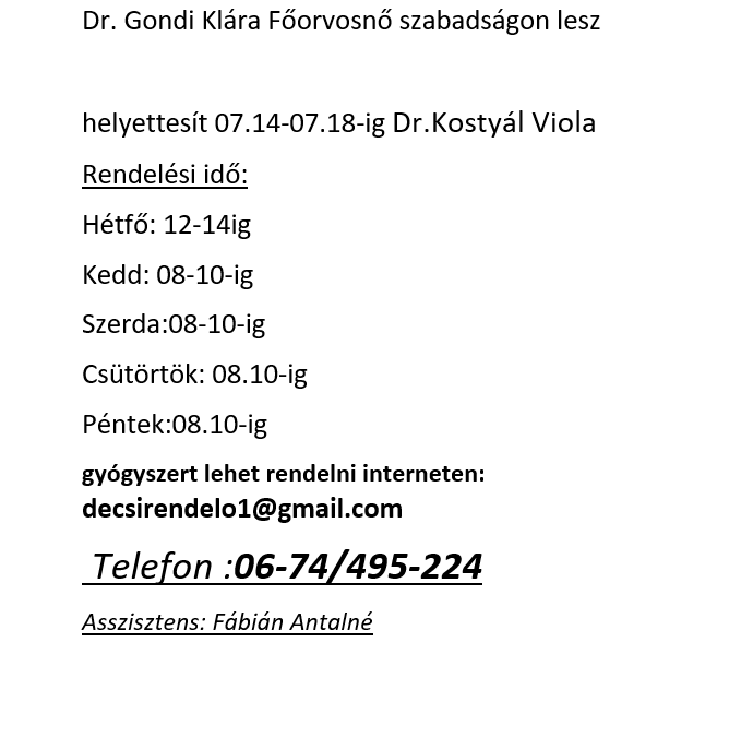 Tájékoztatás