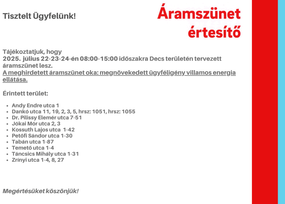 Tájékoztatás
