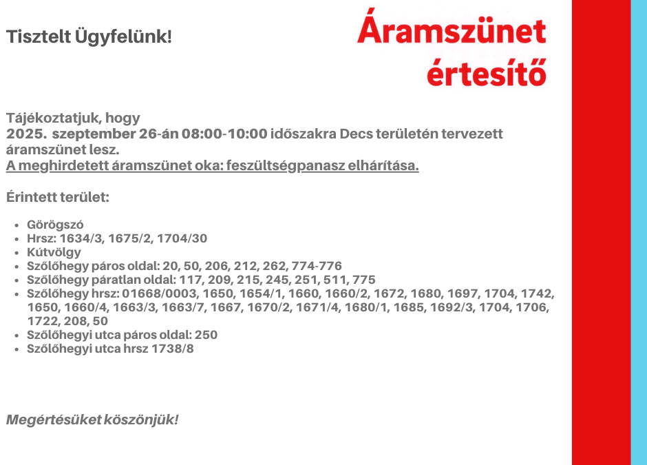 Tájékoztatás