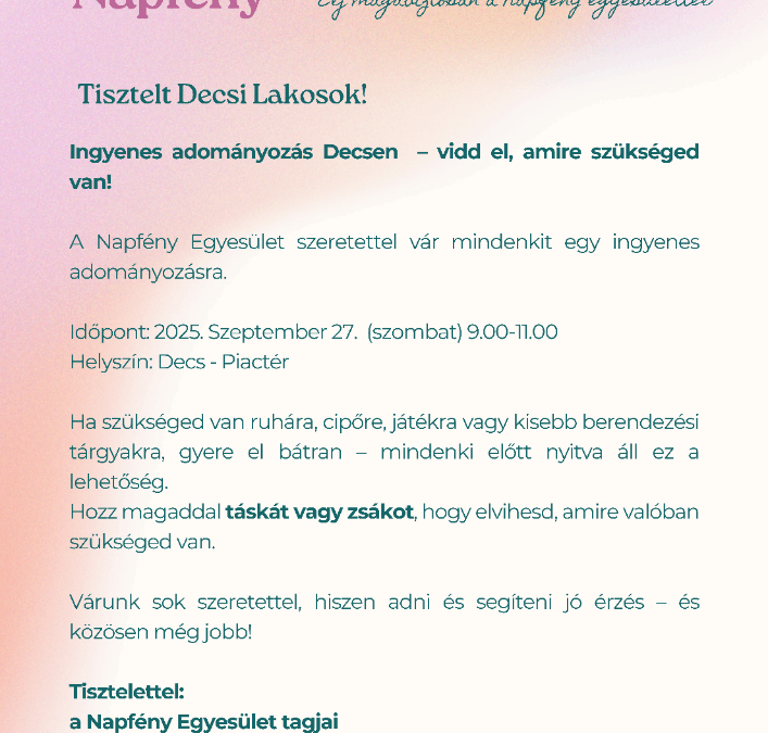 Tájékoztatás