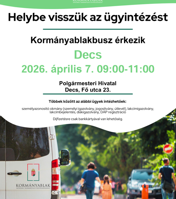 Kormányablakbusz érkezik