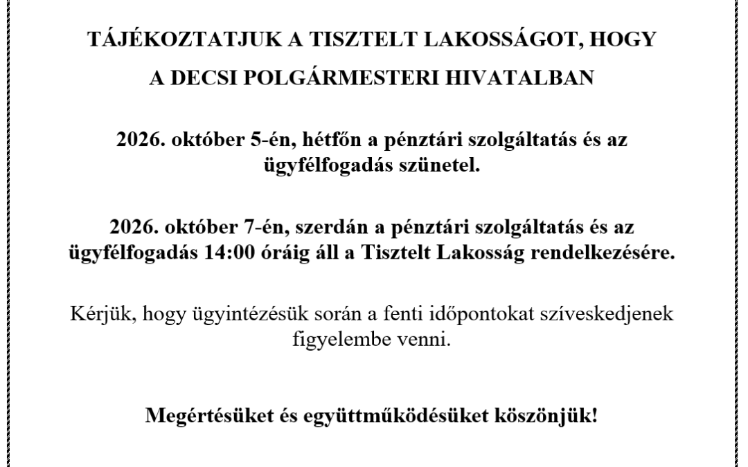 Tájékoztatás